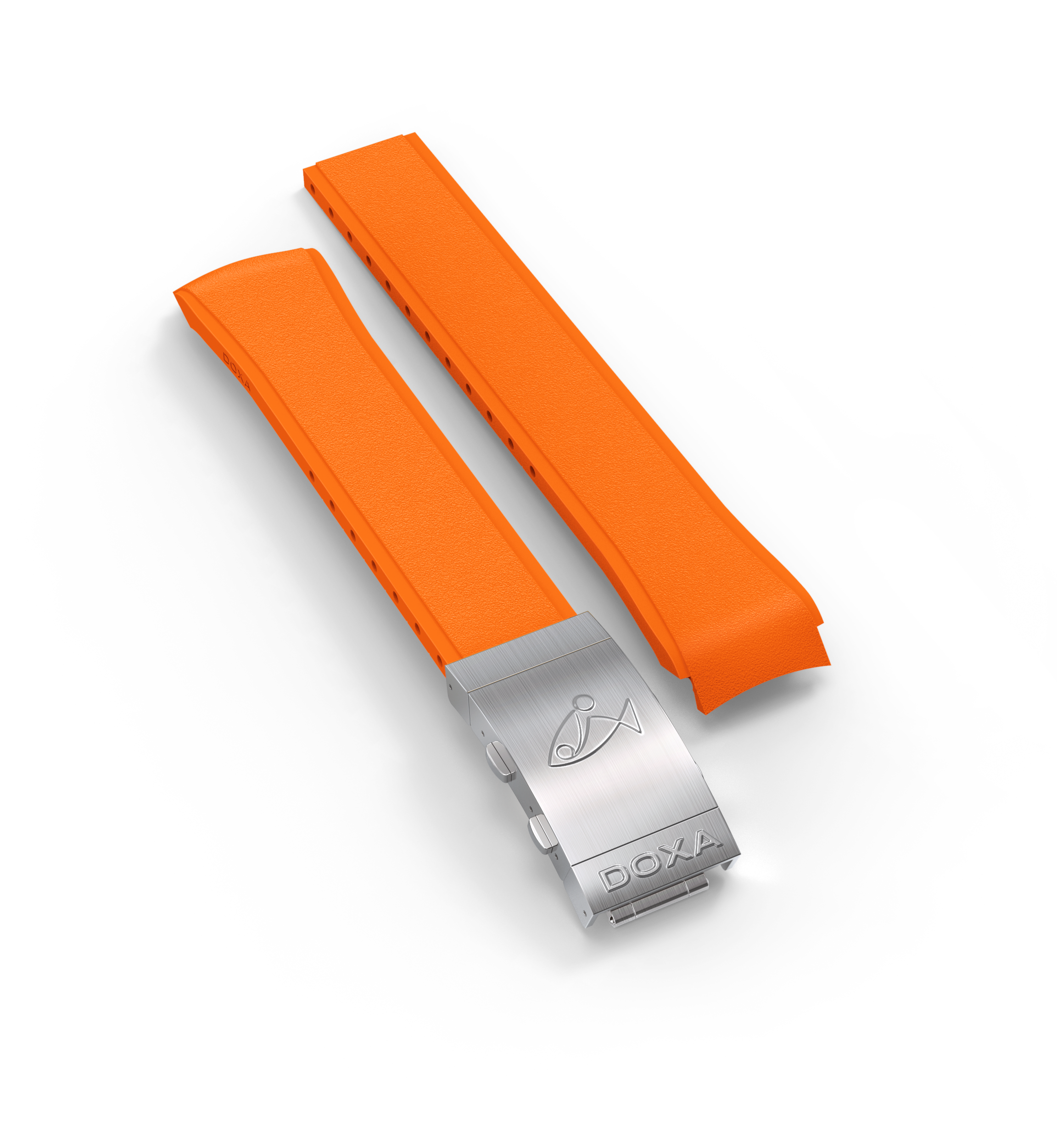 Gummiband med vikbart lås, Orange