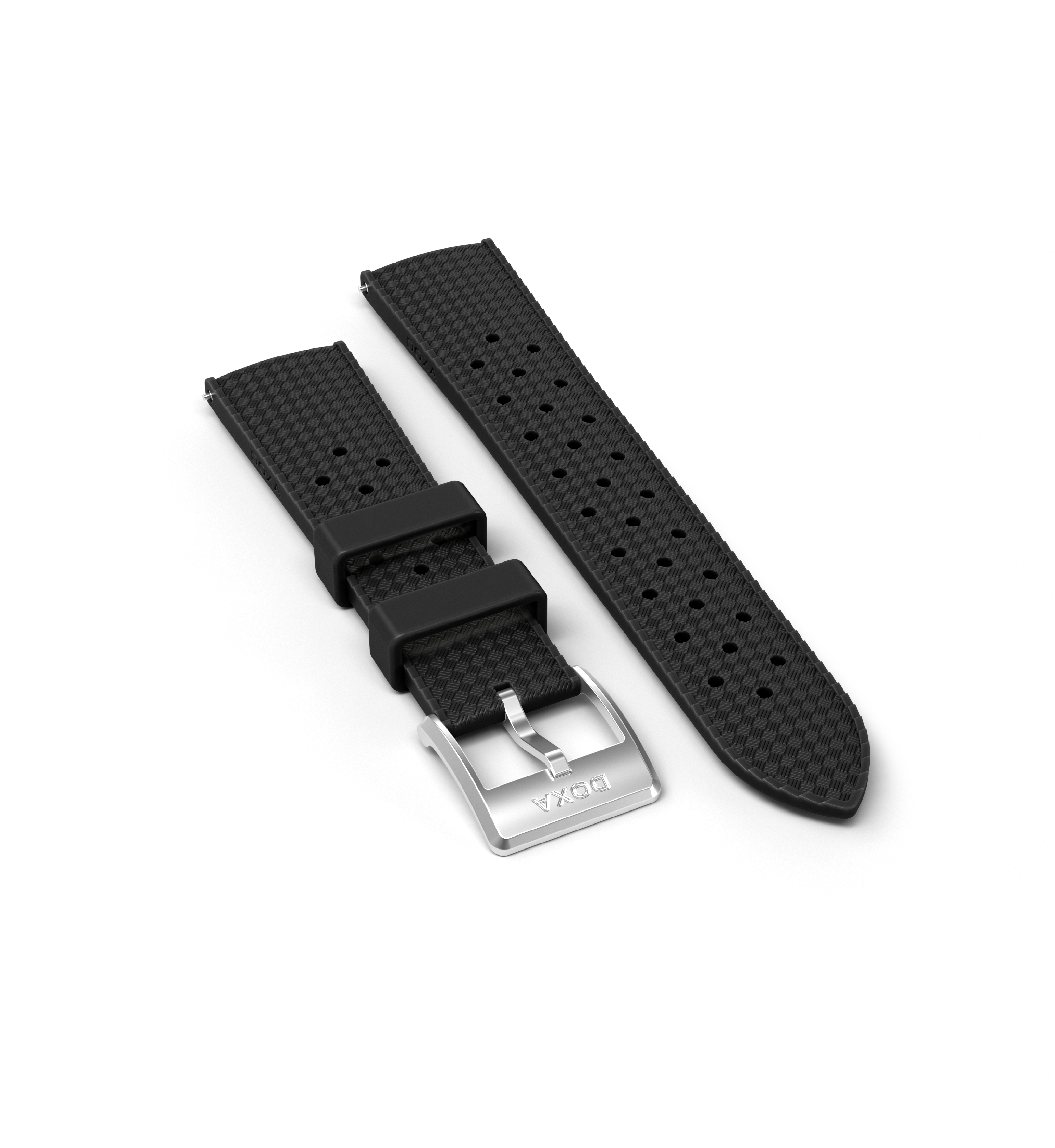 Gummiband med stiftspänne, Svart